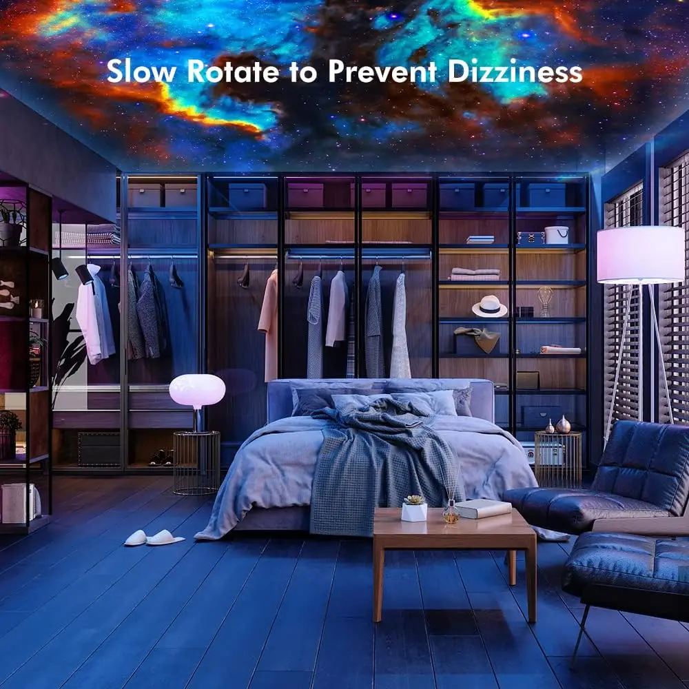 Smart Star Night Starry Projector Light Laser Sky Star Projector BT Music Speaker Galaxy Projector For Bedroom