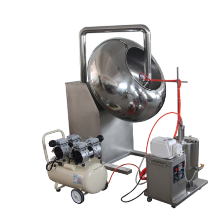 model 300 dragee film coating pan tablet coloring machine chocolate candy coating machine