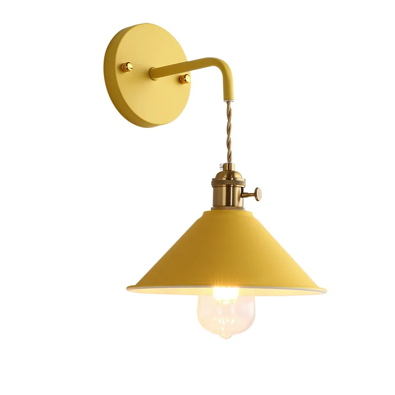Nordic Macaron color restaurant bar cafe bedroom headboard personality creative decorative lighting wall lamp