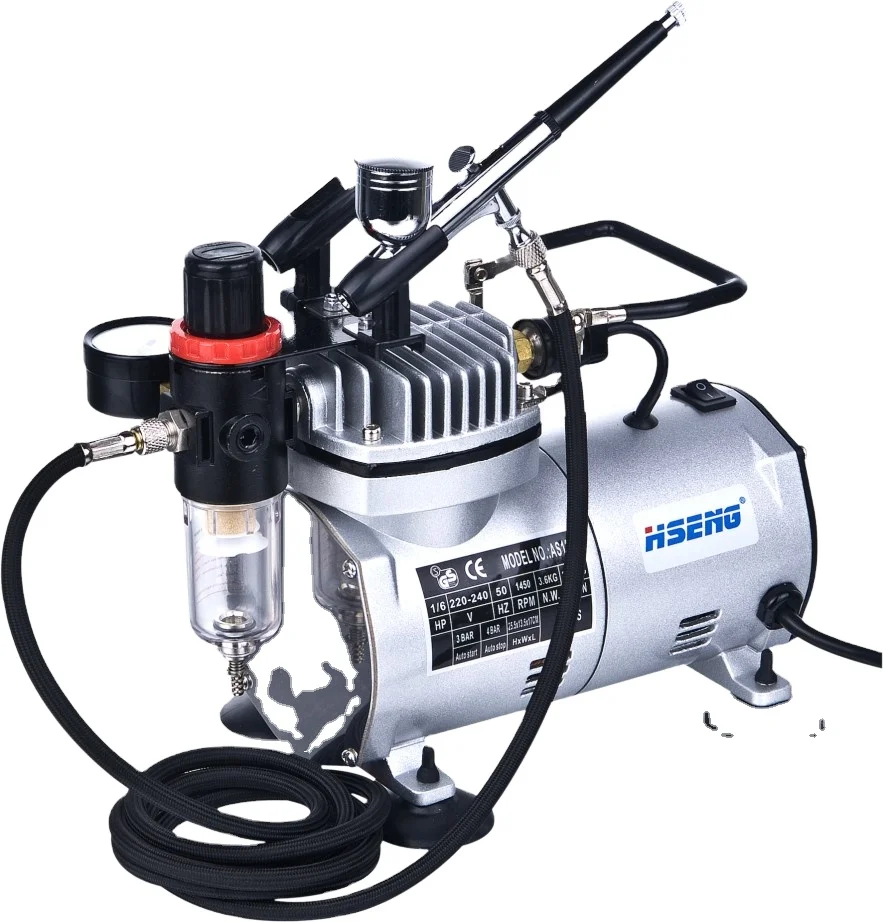 AS18K-2 Airbrush and Compressor Makeup Kit Air Brush