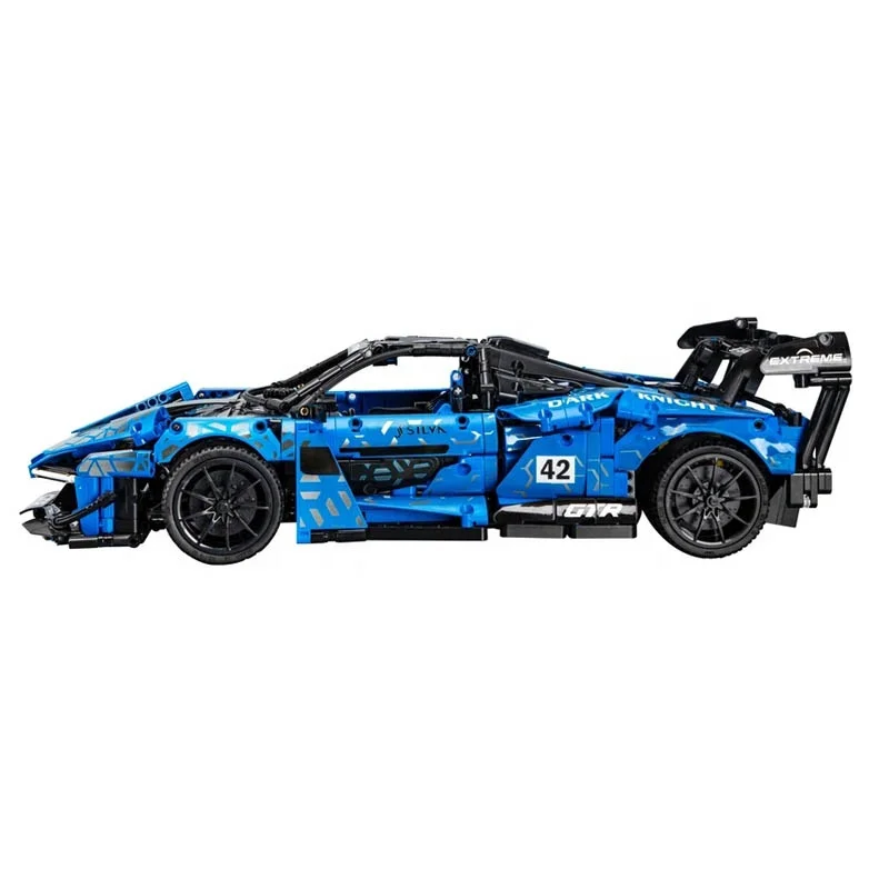 1:10 Масштаб Темный рыцарь GTR Спорт гоночный автомобиль строительные блоки C63003W 2088 шт. супер