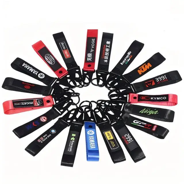 Прямая поставка с фабрики, модификация бренда автомобиля, культурный ремешок на запястье, кулон, альпинистский короткий брелок для мотоцикла