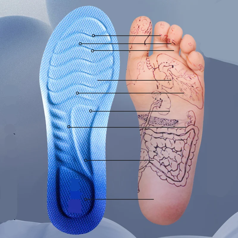 Relieve Foot Pain plantar insoles PU Breathable Insole Sport & comfort starter shoe insoles