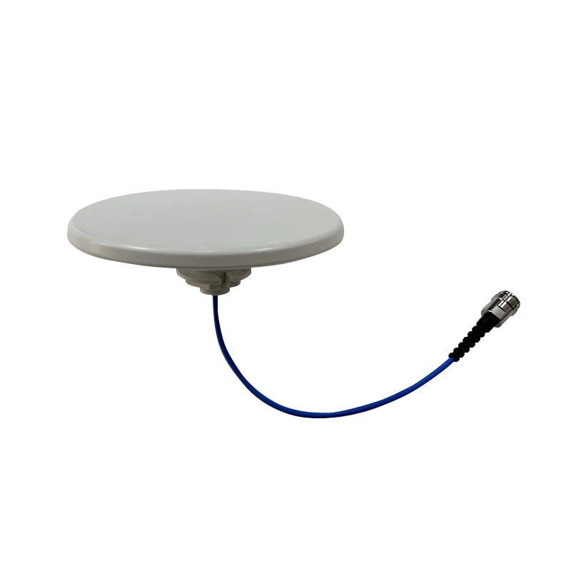 Easy Install 600-6000MHz SISO High Gain Slim Omni Ceiling Antenna 2/5dBi with -153dBc PIM