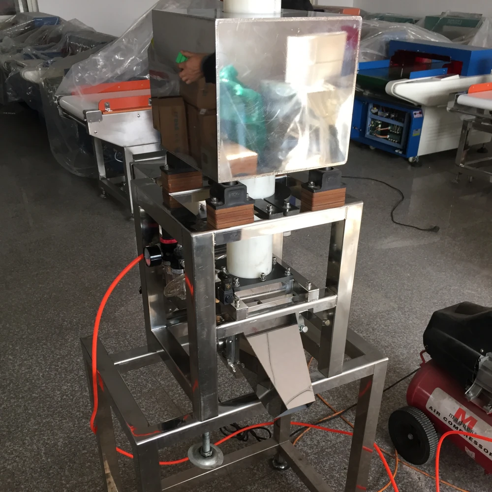 Gravity fall Food Processing Metal Detector for Dressed squid Crab stick Cornstarch