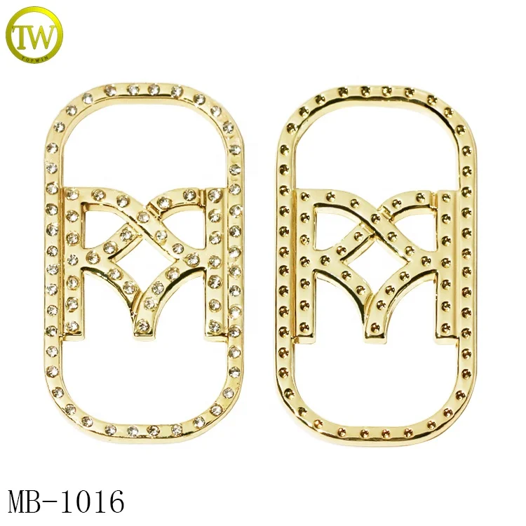 Fashion designer handbags metal letter tags gold plated suitcase embossed alphabet label plate hardware with pearl