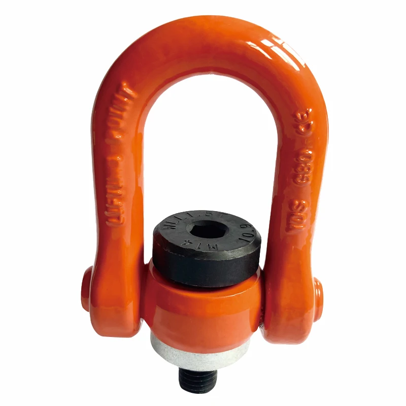 Rigging Heavy Lift Swivel Hoist Rings G80 Rotating Eye Bolt With Ring Lifting Screw Point M48 M64