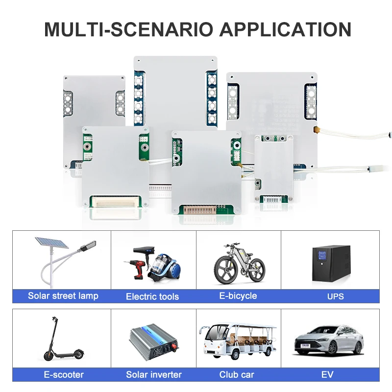 TDT Li-ion 16S BMS 60V 200A Discharge Current For 3.7V 16 Cells Lithium Battery Pack