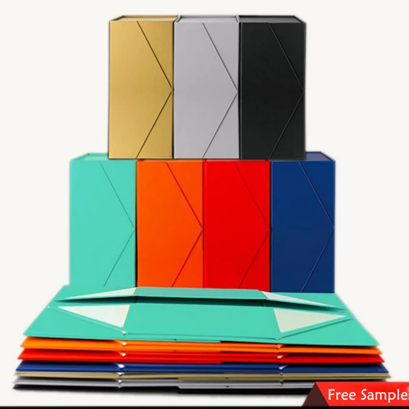 Eastbox Wholesale Custom Luxury Folding Magnetic Gift Box Full SizeHard Rigid Cardboard Packaging Box Clothing Shoe Paper Box