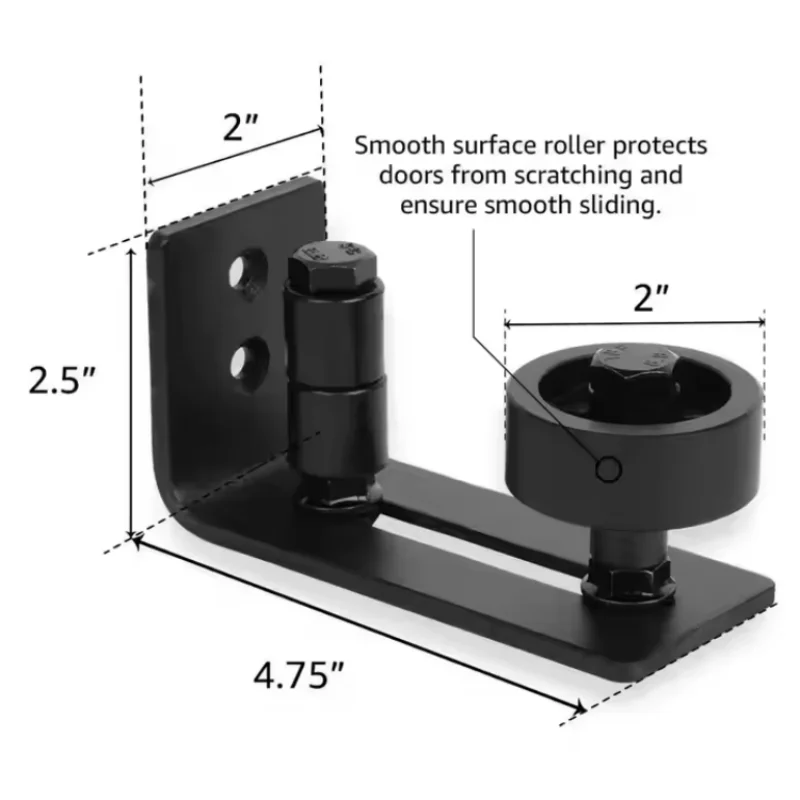 AAG Customized Factory Price Ball Bearings New Upgraded Sliding Barn Door Bottom Adjustable Floor Guide Roller Wheel