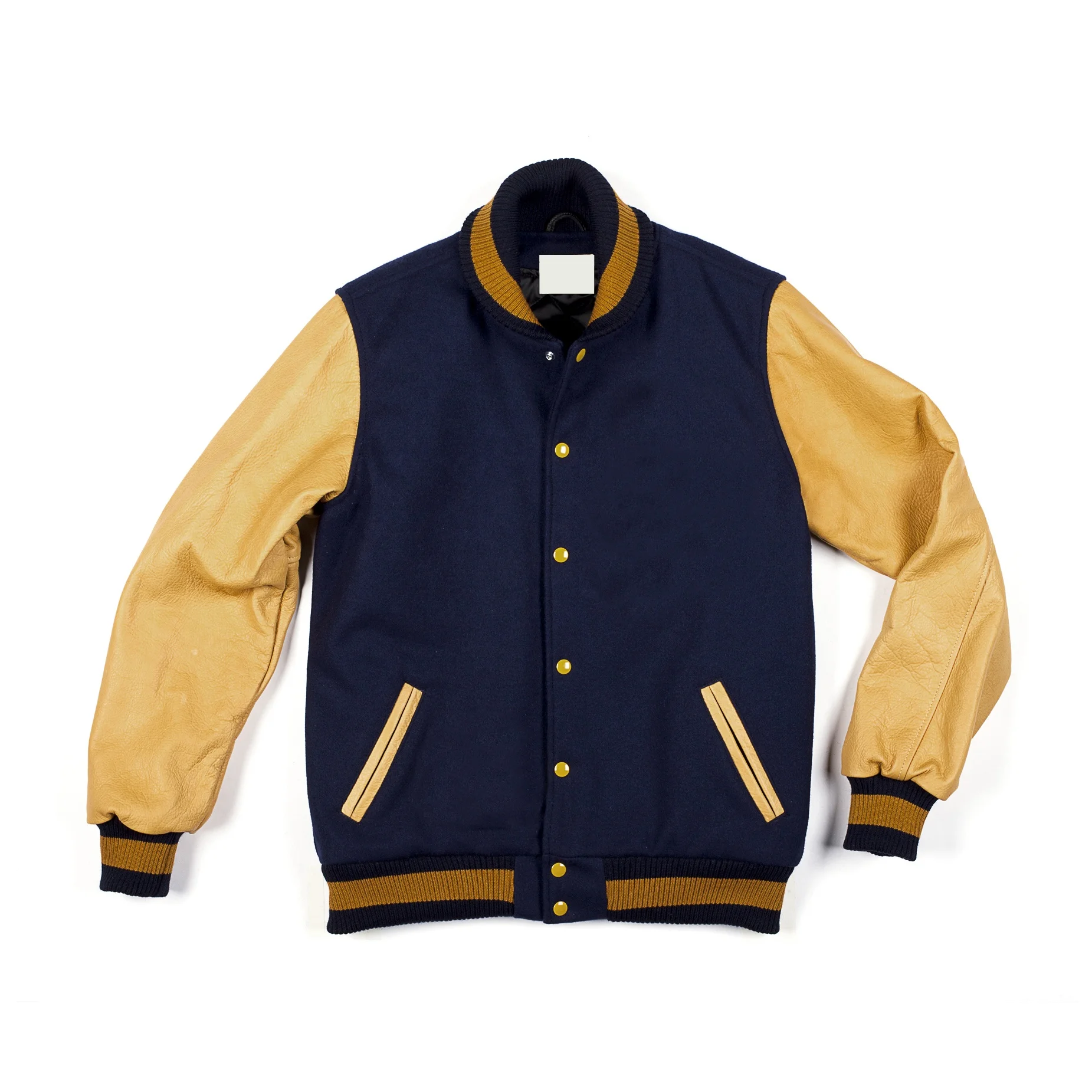 Wholesales Men Solid Baseball  Varsity Jacket/ College Letterman Jacket In High Quality