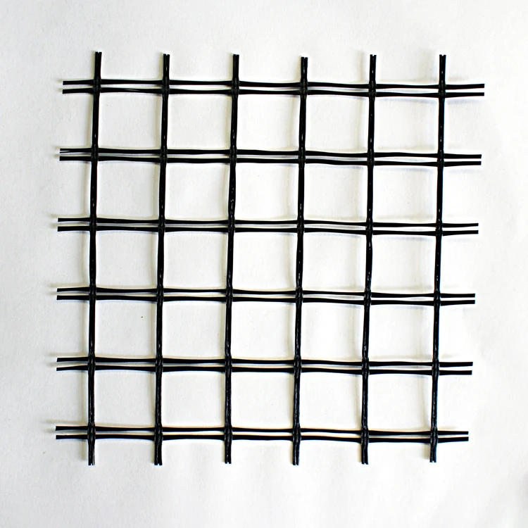 Mesh 25mm Polyester geogrid Reinforcement soft soil and Road Base