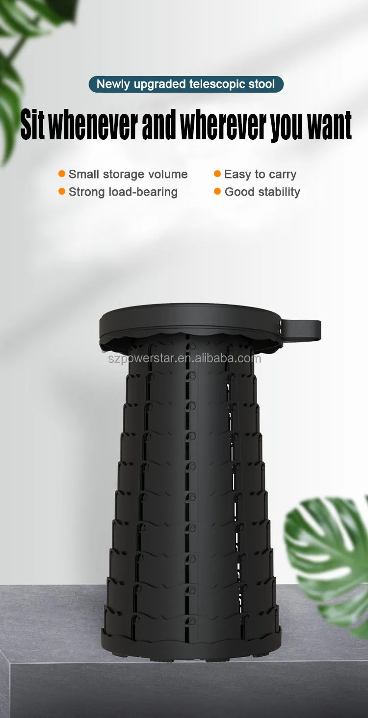 Factory Portable plastic folding stool Lightweight Portable Folding Step Telescopic Stool in China
