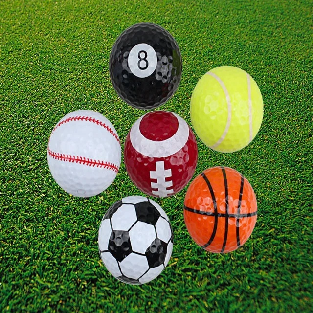 2-piece driving range golf ball simulation basketball tennis ball pattern