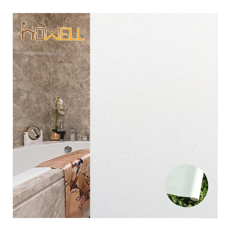 PVC bright no glue removable static frosted window film