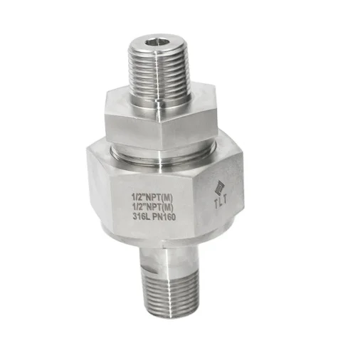 316 Stainless Steel Forged Pipe Fitting Reducing Hex Nipple NPT Male  NPT Male High Pressure 5/8 inch union straight