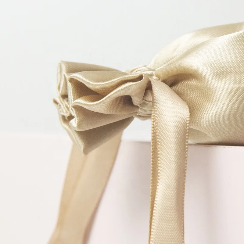 Custom Logo Reusable High End Satin Silk Jewelry Bag Small Satin Pouch Bags