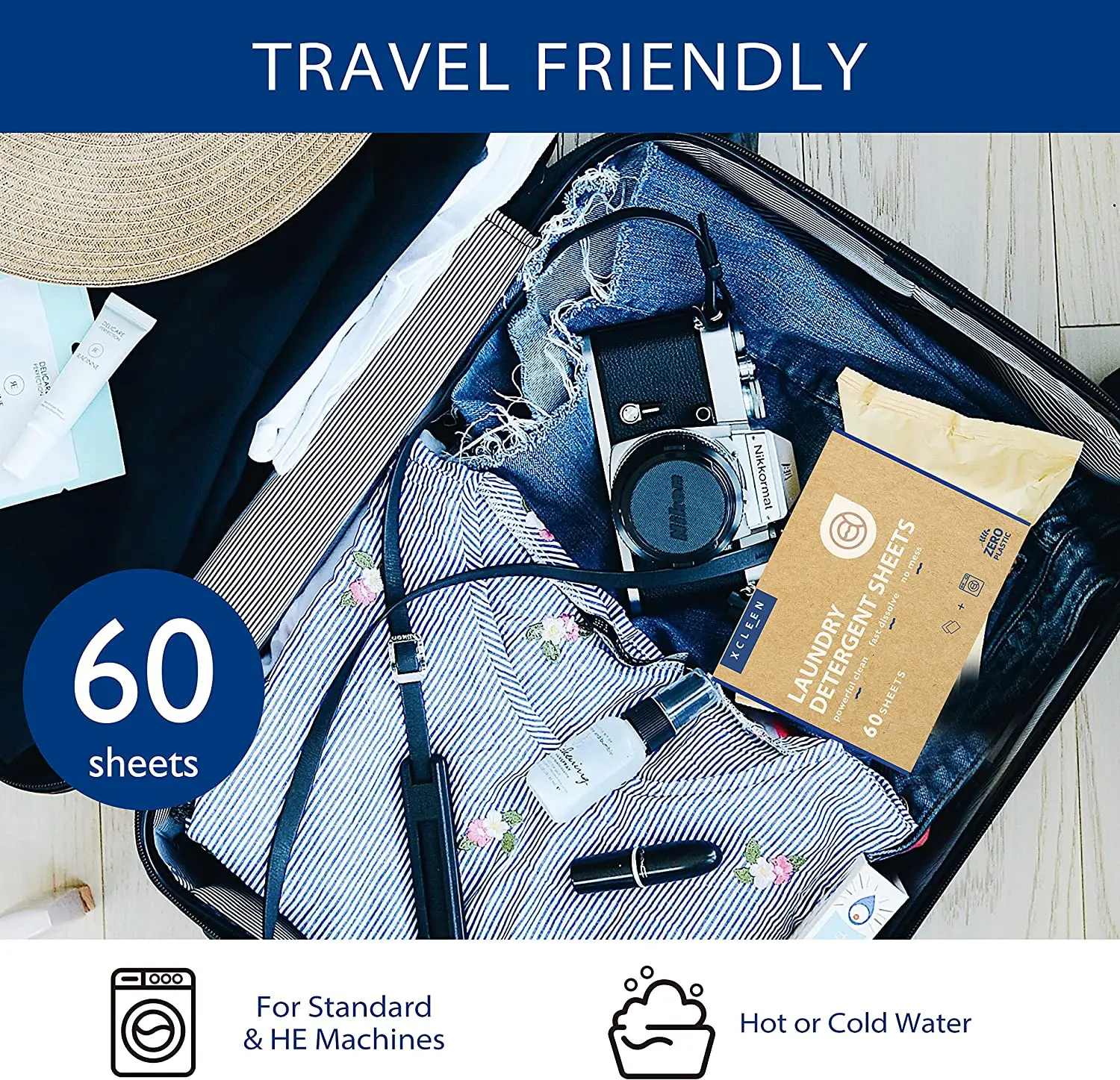 Private Label Eco-friendly Biodegradable Laundry Detergent Sheet/Strips