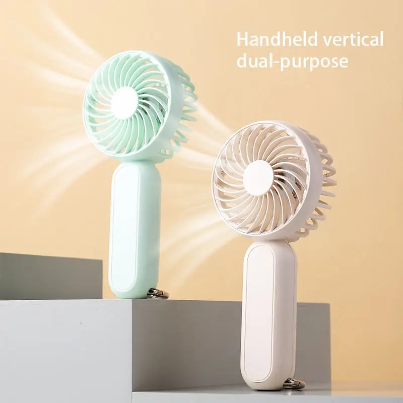 3 Speed Quiet Small Handheld Portable Electric Fan Stand Desk USB Rechargeable Sports Pocket Mini Fan