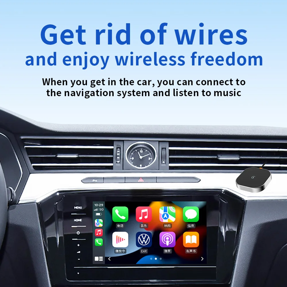 2024 Universal Wireless Carplay Ai Box Dongle Box Carplay Android Auto for toyota universal cars youtube Netflix