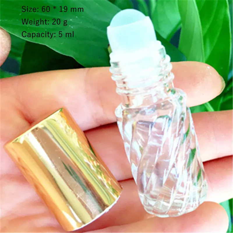 
5ML essence oil bottle Twill Big walk bead perfume separate bottle bulk perfume bottle 