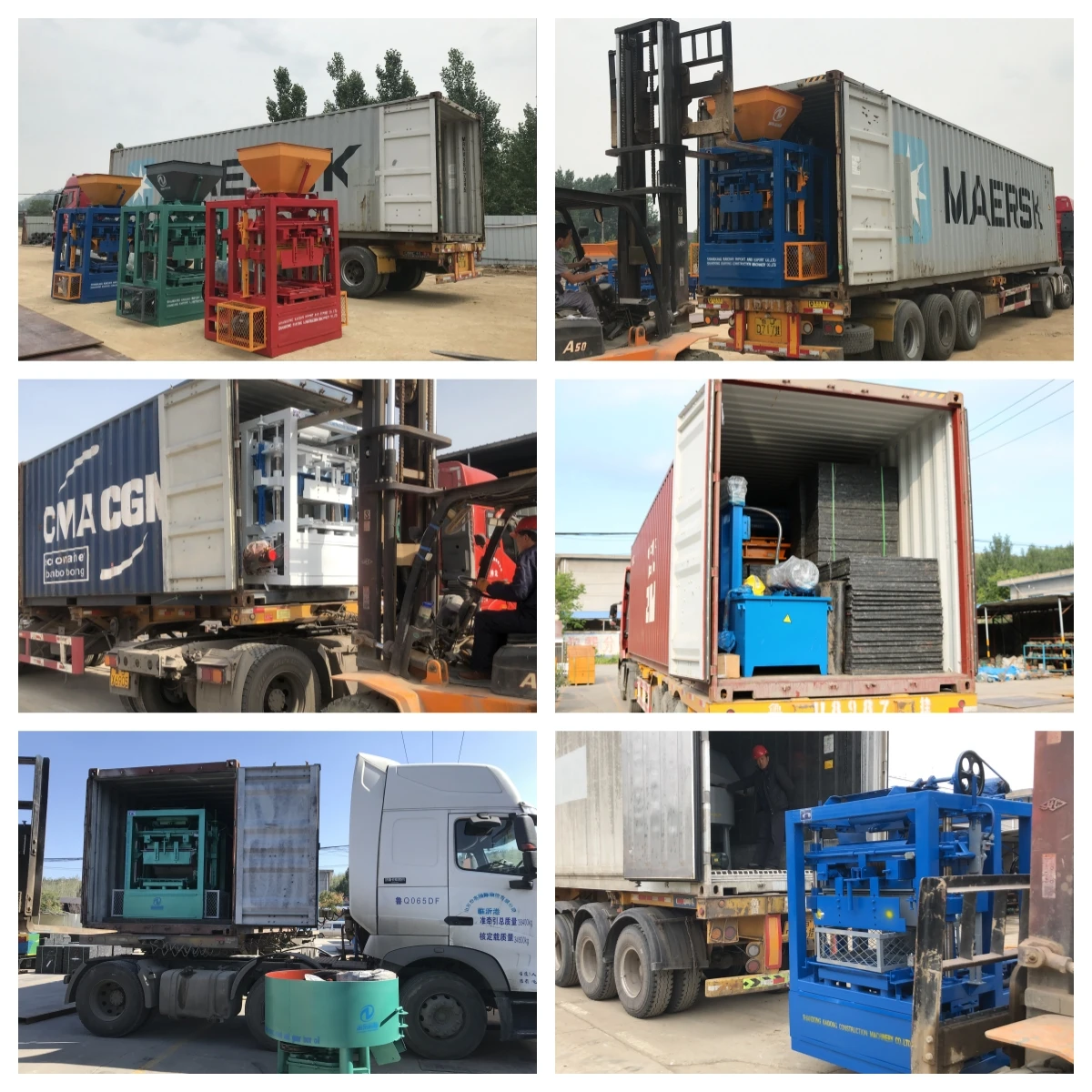 KAIDONG QT4-24 Semi Automatic Cement Brick Hollow Block Making Machine  Solid Block Machine Concrete Brick Making Machinery