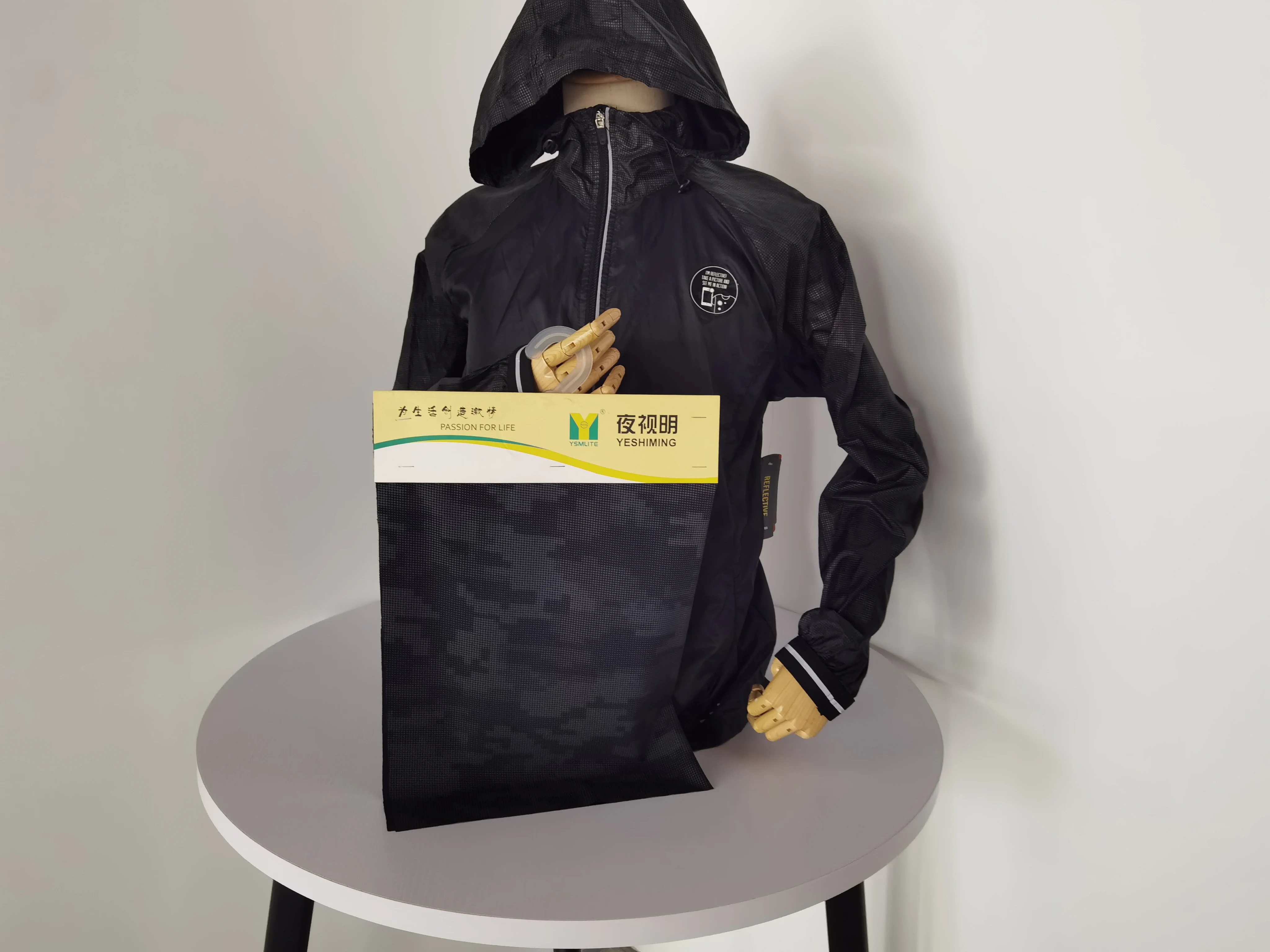 2023 горячая Распродажа светлая Радужная Серебристая хлопковая светоотражающая ткань для светоотражающего жилета