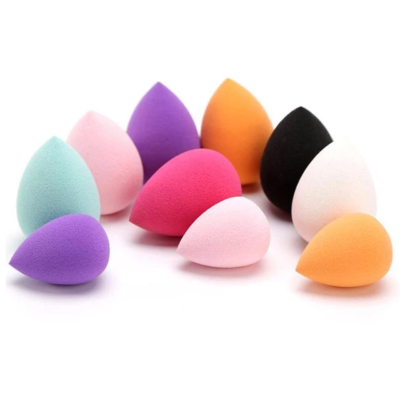 latex free foundation makeup puff cosmetic powder puff waterdrop makeup puff sponge for lady
