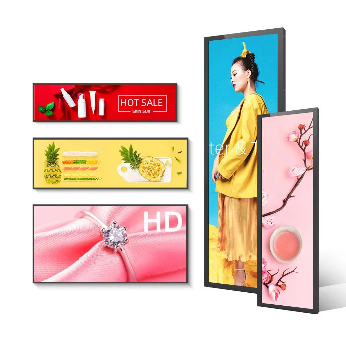29 32 35 38 44 дюймовый рекламный плеер, ультраширокий монитор, дисплей, растягивающийся рекламный экран, ЖК-экран