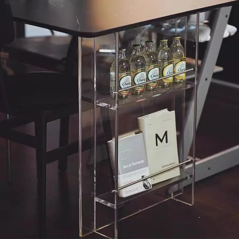 Multi-Functional Lucite Acrylic Decorative Table Leg Simple Atmospheric Table Leg Dining For Home And Office Furniture