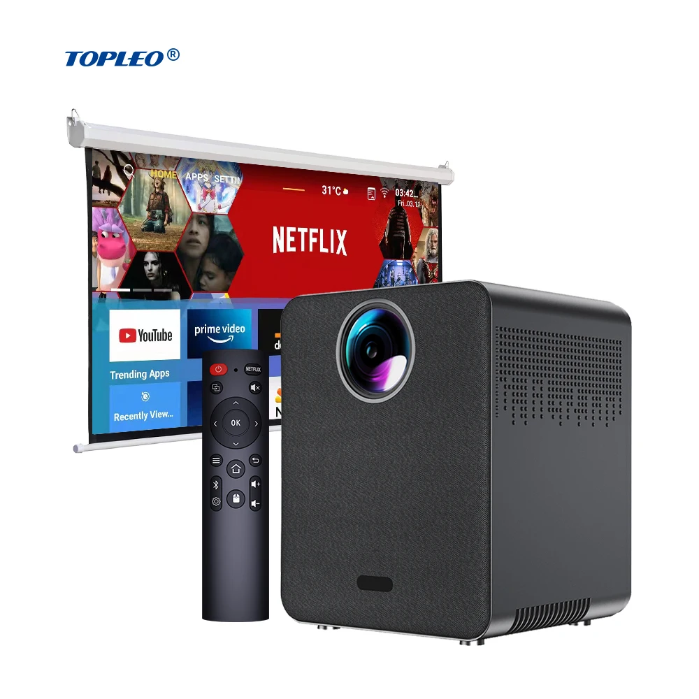 Topleo 4k 10000 люмен 1080p проектор беспроводной Android короткий с