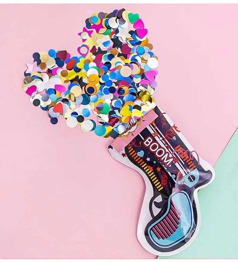 Оригинальная Заводская портативная мини-конфетти Поппер пушка игрушка бумажный конфетти Пистолет Бластер шутер Рождество Новый год день рождения