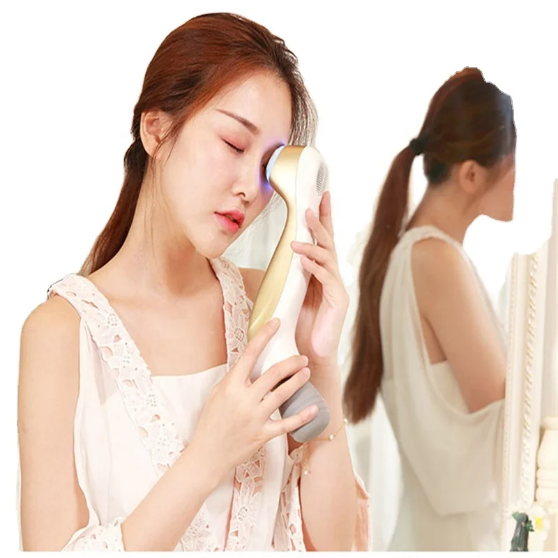 Лидер продаж, холодный и горячий Массажер для красоты лица, очищает поры и подтягивает кожу