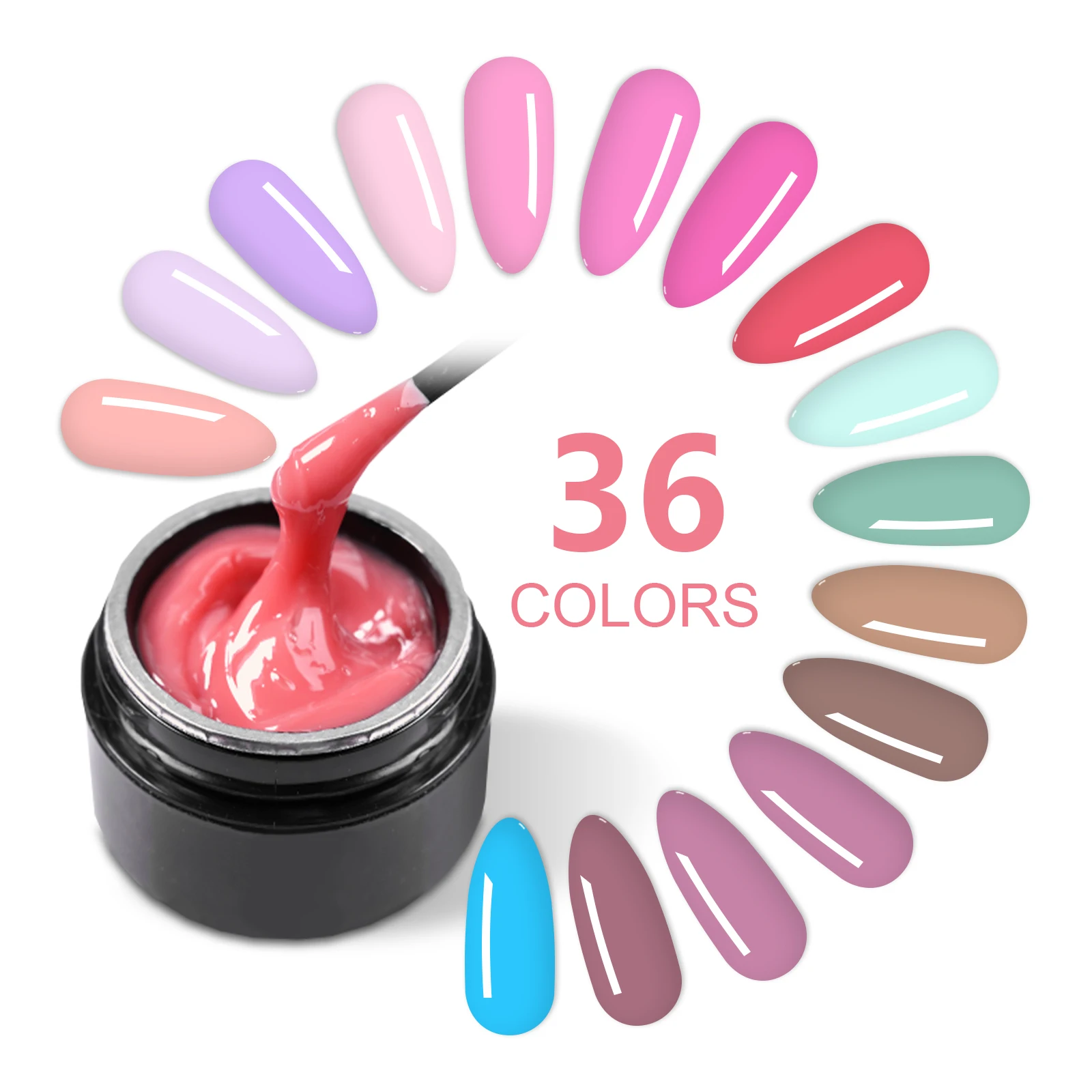 OEM/ODM nail extender semi permanent solid construction nail extender gel hard jelly UV gel