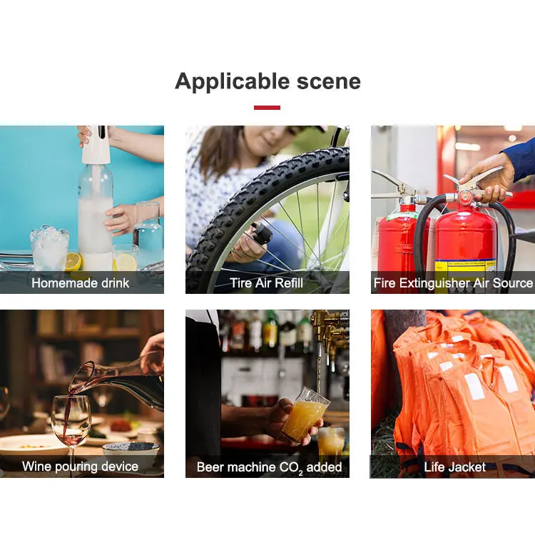 Threaded Neck Life Vast OEM 16g CO2 Cartridge Co2 Added 16g CO2 Gas Cylinder