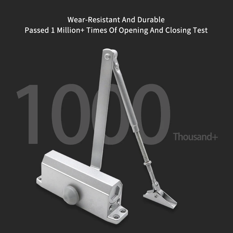 Listed Commercial Door Closer 60-80KG  Heavy Duty Adjustable Grade 1 Standard Automatic Door Closer