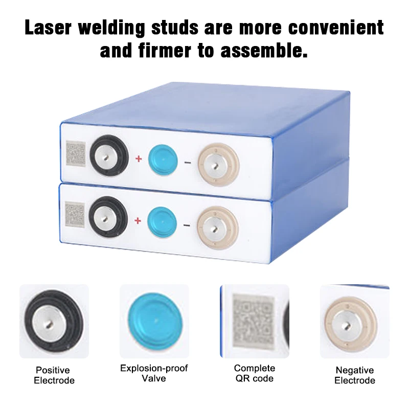 Rechargeable 3.2V 90Ah 280Ah Lifepo4 Battery Cell Manufacturer Lipo4 Batterie Diy Prismatic Lithium Iron Phosphate Battery Pack