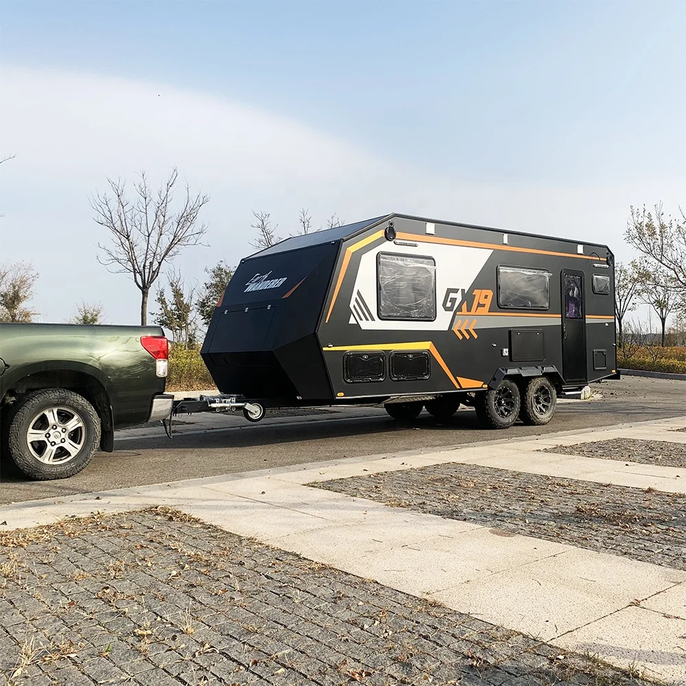 5 people camper trailer offroad caravan Chinese caravan manufacturer camping trailer off road camper 4*4 Australian standard