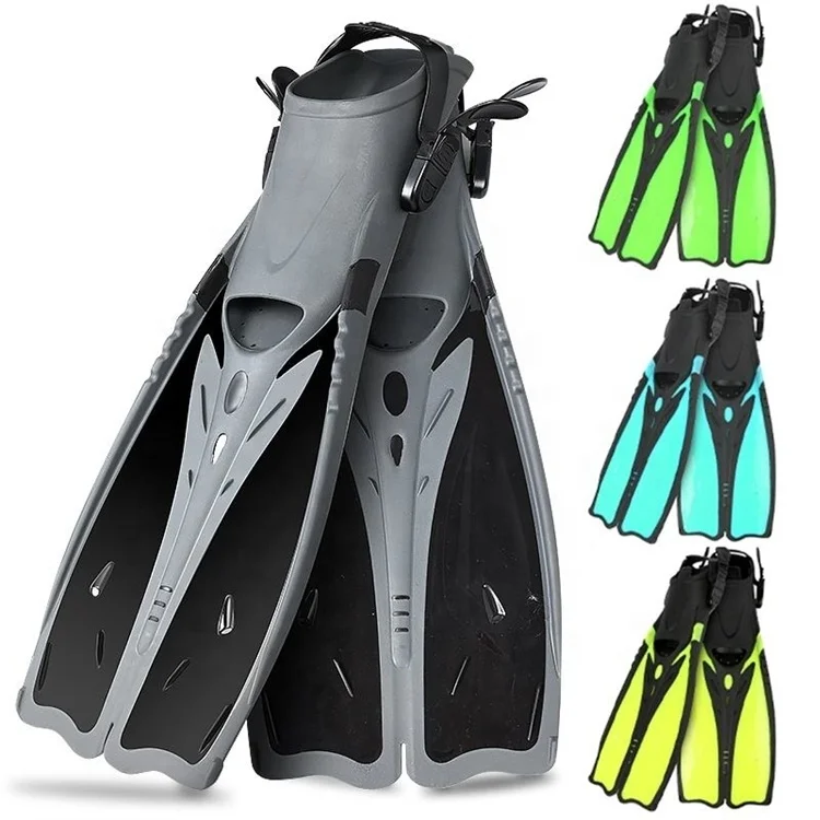 Professional Comfortable Scuba Adjustable Rubber Long Fin Custom OEM/ODM Long Underwater Fins