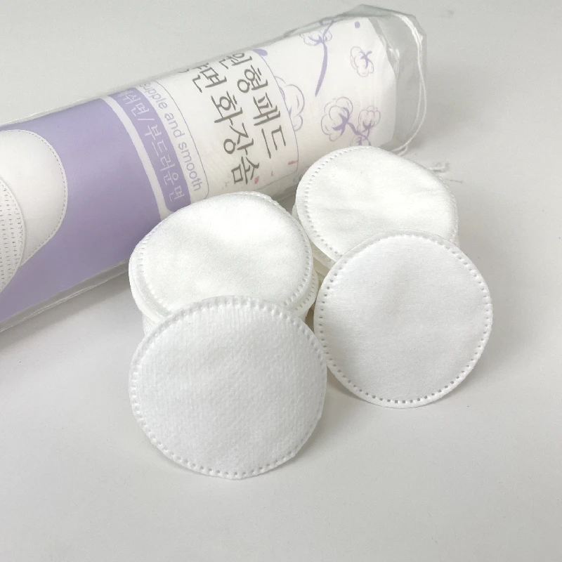 Natural Round Organic Disposable Facial Cosmetic Pure Cotton Pads Makeup Remover Pad Clean Skin Care Cotton Toner Pad For Face