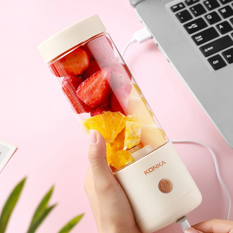 Konka portable juicer two leaf blade juice fast food juicer can let out my stuff package field