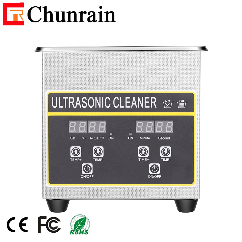 Small Digital ultrasonic cleaner jewelry denture nozzle CR-009 60W 1.3L