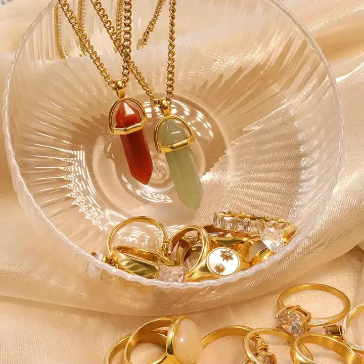 Fashion Jewelry Necklaces Carnelian Green Aventurine Necklace Fine Jewelry Natural Crystals Healing Stone Necklace for Men Women