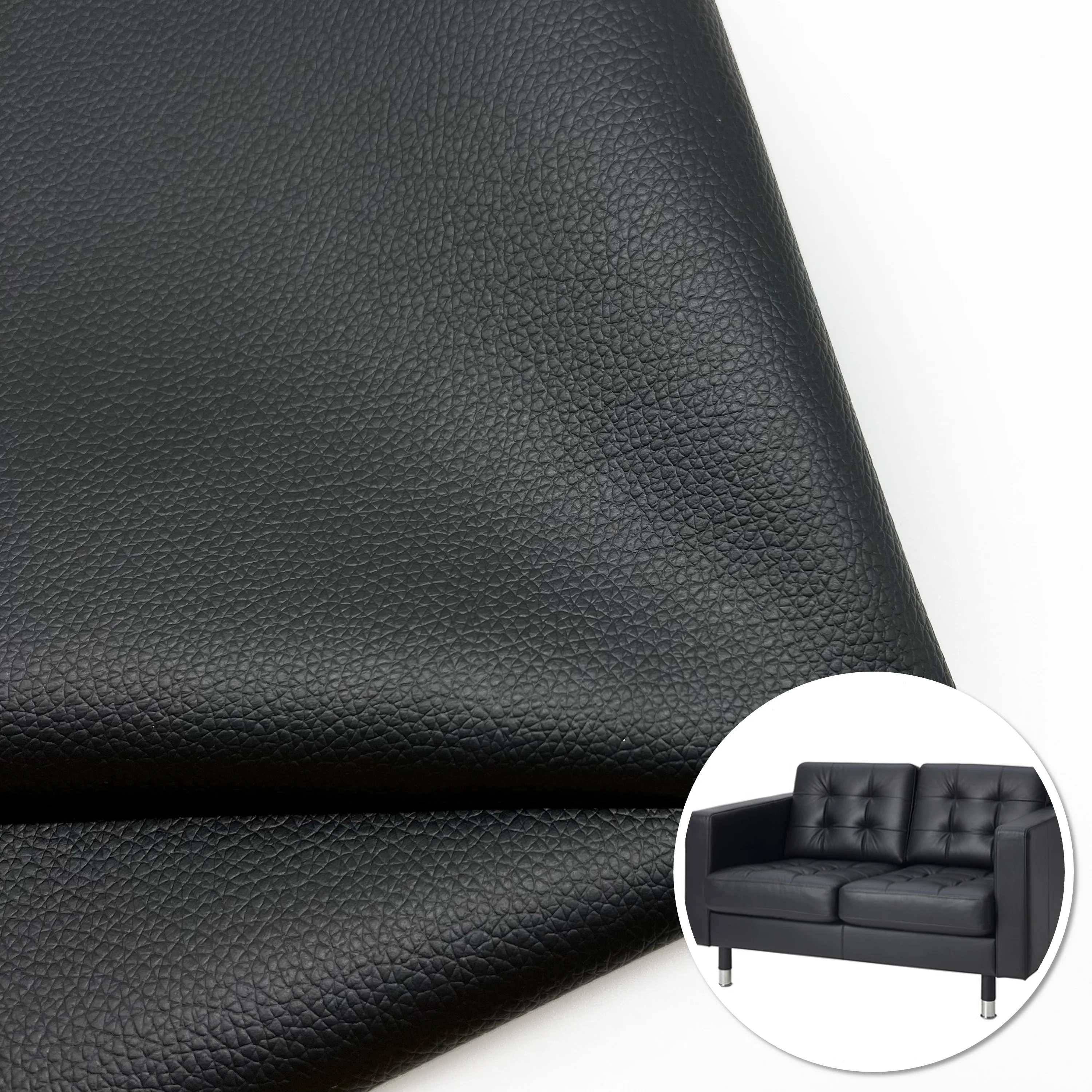 Top Picks Affordable 0.6mm Scratch Resistant Custom Fabric PVC Faux Living Room Furniture Leather for Sofa