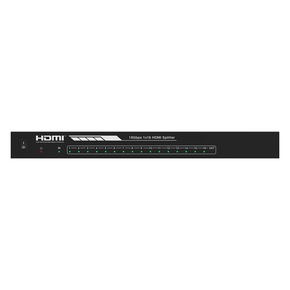 4K 60 Гц 1x16 hdmi сплиттер 1 в 16 Hdmi Сплиттер Усилитель Переключатель концентратор Hdtv