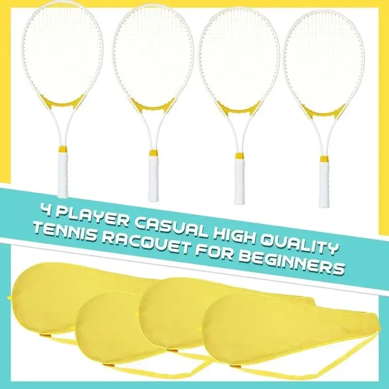 Casual 27 Inch Unisex Universal Tennis Racket Lightweight And Suitable For Training And Entertainment
