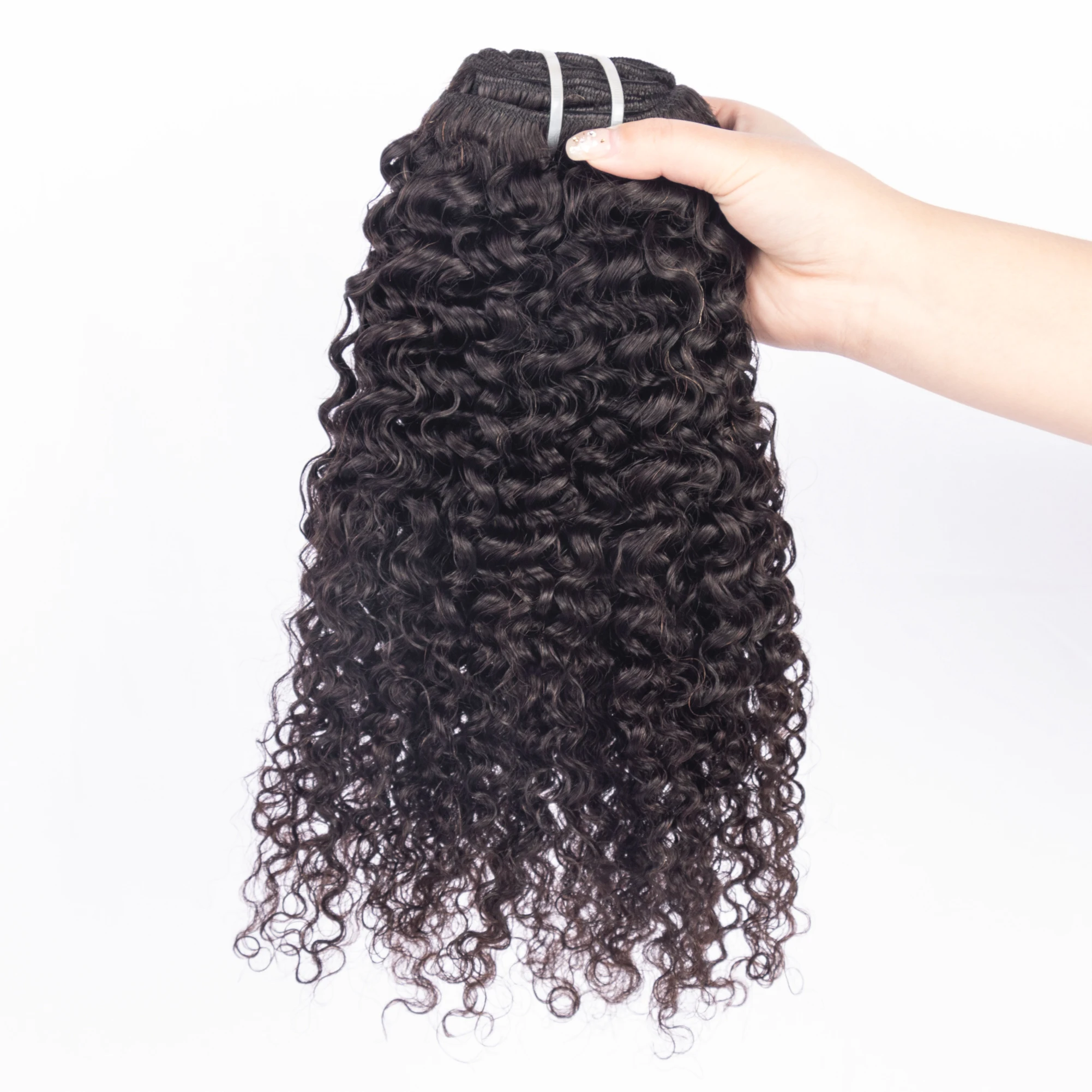High Quality 100% Human Hair Unprocessed Seamless PU Invisible Cuticle Aligned Clip In Hair Extensions