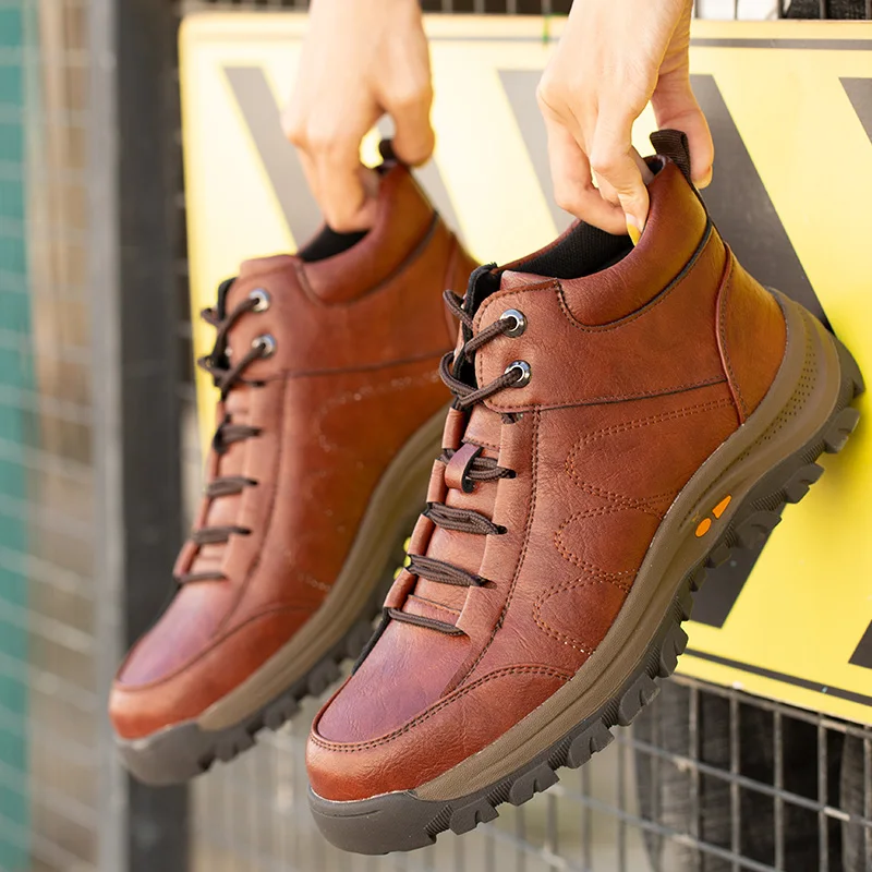 Fashion Microfiber Leather Upper Material Steel Soft Safety Shoes For Men