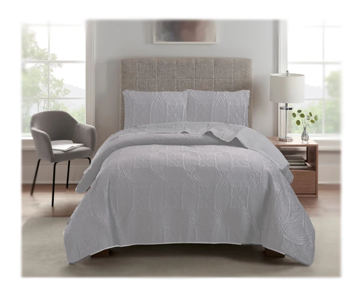 Wholesale solid reversible 100% microfiber bedding comforter set king  summer down quilt