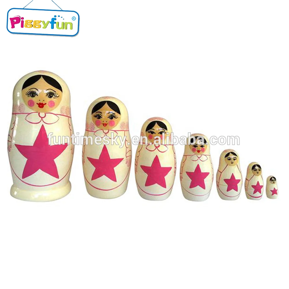 High Quality Handmade Wood Material Russian Nesting Doll AT11089